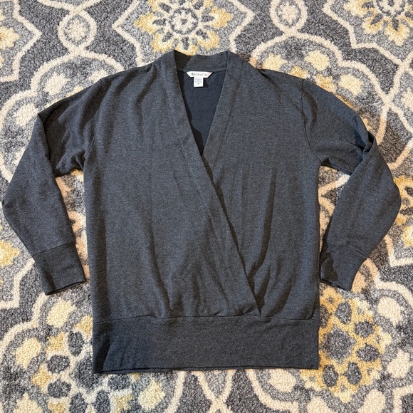 ATHLETA Purana Gray Wrap Cardigan Sweater | Size M - Picture 2 of 6